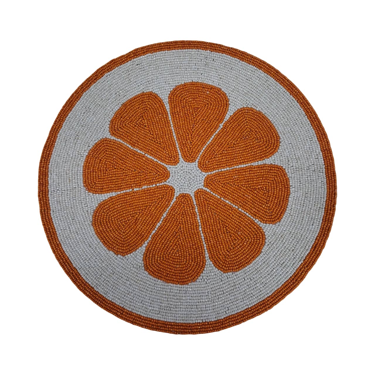 14" Orange Hand Beaded Placemat by Ashland®